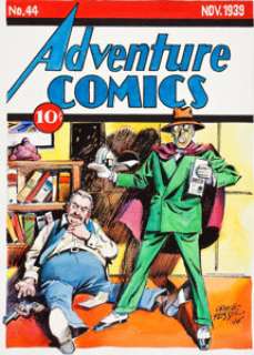 Creig Flessel Adventure Comics #44 Sandman Cover Recreation Original Art (1993). Creig Flessel brought his -