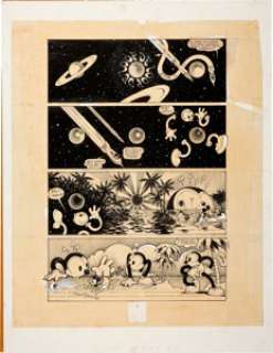 Victor Moscoso Zap Comix #6 "Loop de Loop" Page 1 Original Art (Print Mint, 1973). The opening - | Heritage