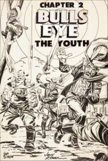 Jack Kirby and Joe Simon Bulls-Eye #1 Splash Page 12 Original Art (Mainline, 1954). This Simon and Kirby -