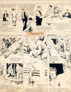 Alex Raymond Flash Gordon Sunday Comic Strip with Matching Jungle Jim Topper Original Art dated 9-22-40 (King - | Heritage