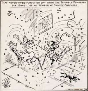 Fontaine Fox Toonerville Folks Daily Comic Strip Original Art dated 1-24-40 (Bell Syndicate, 1940). Let‘s be -