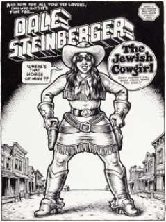 Robert Crumb Big Ass Comics #1 "Dale Steinberger the Jewish Cowgirl" Splash Page 1 Original Art (Rip Off - | Heritage