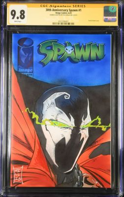 30th Anniversary Spawn #1 CGC 9.8 Signed & Sketched by Kyle Willis | Raremarq