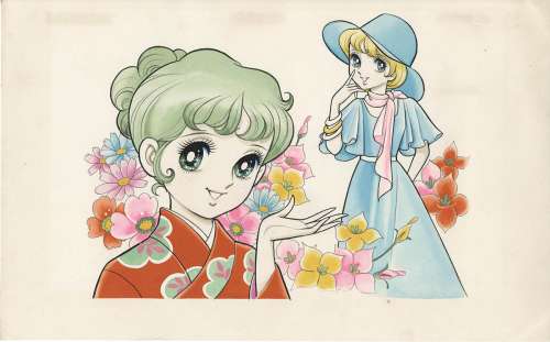 girl cartoon color illustration | Mandarake (Big Web)