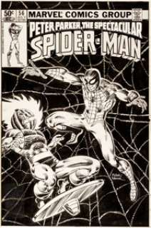 Frank Miller and Bob Wiacek Spectacular Spider-Man #56 Cover Original Art (Marvel, 1981). This blockbuster by -