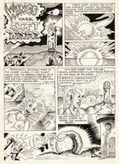Rory Hayes and Justin Green "Wings Over Soft Water" Page Original Art (c. 1970s). Rory Hayes was - | Heritage