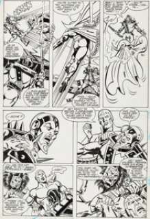 Carmine Infantino and Pablo Marcos Super Powers #4 Page 14 Original Art (DC, 1986). Mister Miracle gets the -