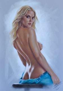 Denis Prenzel | Denis Prenzel - Original drawing - Red Hair- Size: 32 x 45 cm - Page volante - Exemplaire unique - (2023) | Catawiki