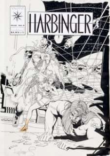 David Lapham and Kevin Nowlan Harbinger #3 Cover Original Art (Valiant, 1992). There were only seven -