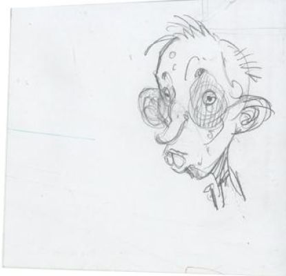 Régis Loisel | Recherche de personnage, Pierrot | Galerie 9ème Art