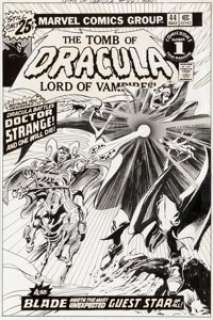 Gene Colan and Tom Palmer Tomb of Dracula #44 Doctor Strange Cover Original Art (Marvel, 1976). Doctor Strange -