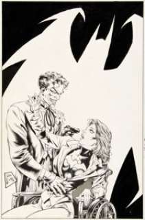 Steve Lightle Suicide Squad #48 Cover Joker and Batgirl Original Art (DC, 1990). The Joker returns to the scene -