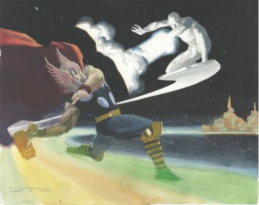 Esad Ribic | Illustration, Thor vs Silver Surfer | Galerie 9ème Art