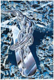 Giorgio Comolo Fantastic Four #72 Splash Page 6 Recreation Silver Surfer Original Art (2006). From Fantastic -