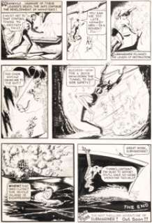 Dan Barry (attributed) All Select Comics #2 Story Page 12 Sub-Mariner Original Art (Timely, 1943-44). -