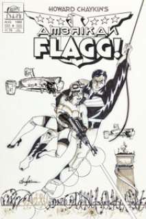 Howard Chaykin Howard Chaykin’s American Flagg! #4 Cover Original Art (First, 1988). From the 1988 - | Heritage
