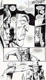 Steve Dillon Preacher #3 Story Page 17 Saint of Killers and Cassidy Original Art (DC/Vertigo, 1995). Cassidy the -