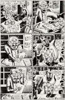 Julie Doucet Dirty Plotte V3#2 Story Page 3 Original Art (Drawn & Quarterly, 1991). Page 3 of the story -