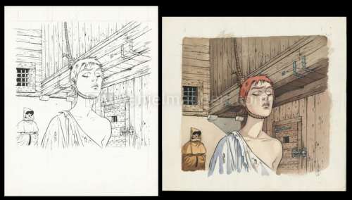 Griffo | Couverture originale avec sa mise en couleur - Angélina - Giacomo C. | Daniel Maghen