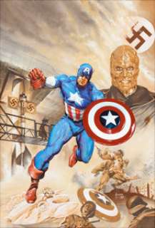 Joe Jusko Captain America Unreleased Movie Poster Painting Illustration Original Art (21st Century Film Corp./Marv... | Heritage