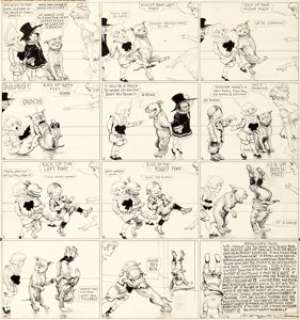 Richard F. Outcault Buster Brown Sunday Comic Strip Original Art dated 10-22-16 (Newspaper Feature Service, 1916).... | Heritage