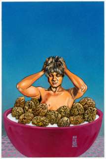  - Bob Fingerman White Like She #2 Cover Painting Original Art (Dark Horse, 1994)....