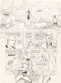  - Moebius (Jean Giraud) L‘Incal n°5 Â« La cinquième essence : Galaxie qui songe Â» Planche originale de la page 3 (Les...