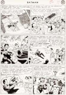 Sheldon Moldoff and Charles Paris Batman #154 Story Page 6 Original Art (DC Comics, 1963).... | Heritage