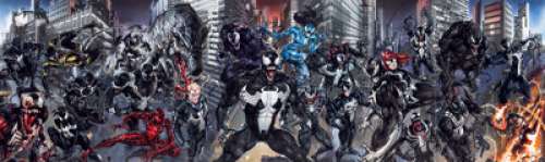  - Clayton Crain Venomverse #1-5 Painted Connecting Variant Covers and 2 additional Pieces Original Art Group of 7 (M... (Total: 3 Items)