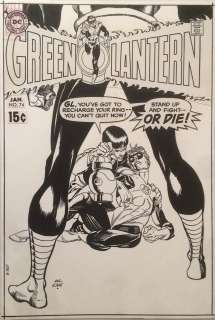 Gil Kane - green lantern 74 cover (dc, 1969) vs sinestro