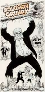  - Murphy Anderson Who‘s Who: The Definitive Directory of the DC Universe #21 Solomon Grundy Illustration Original Ar...