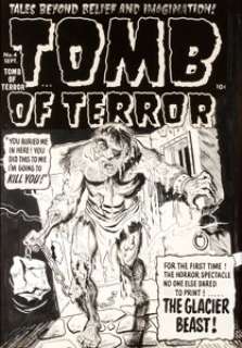 Jack Sparling Tomb of Terror #4 Cover Original Art (Harvey, 1952). ...