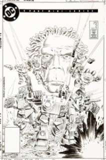 Mike Manley and Murphy Anderson Robotech Defenders #2 Cover Original Art (DC, 1985). ...