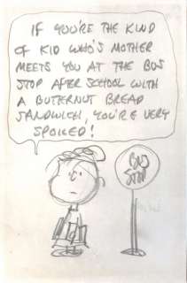 Charles Schulz (1922 Ã¢â‚¬â€œ 2000), Linus Bus Stop | Cambi Casa d’Aste