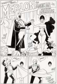 Jaime Hernandez Dark Horse Presents #36 Complete 8-Page Story "Merlon the Magician" Original Art (Dark Horse, 2014... (Total: 8 Original Art)