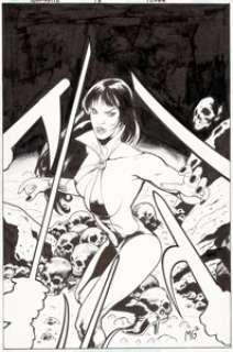 Manuel Garcia Vampirella #13 "Lucky 13" Cover Original Art (Harris Comics, 2002)....
