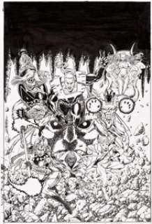 George Pérez UltraForce #1 Cover Original Art (Malibu, 1994)....