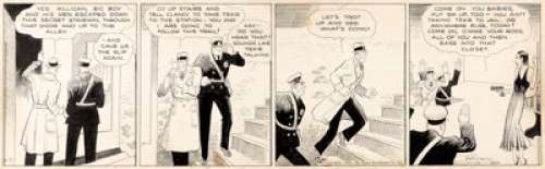 Chester Gould - Dick Tracy Daily Comic Strip Original Art dated 12-7-31 (News Syndicate Co., Inc., 1931).