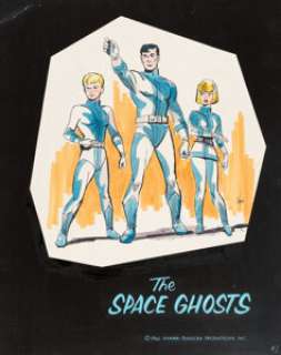 Alex Toth and Tony Sgroi - The Space Ghosts Pitch-Piece Illustration Original Art (Hanna-Barbera, 1966).