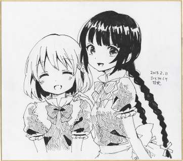 Amatou Hand-Drawn Shikishi "Fluffy Patisserie" | Mandarake (Big Web)