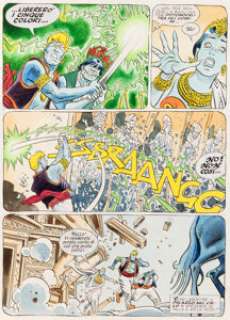 Giancarlo Alessandrini - Martin Mystère #200 Planche 18 (Lo Spettro Della Luce, 1998). Giancarlo Alessandrini Martin Mystère #200 Story Page 18 Original Art (Lo Spettro Della Luce, 1998).