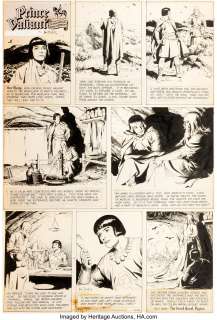 Hal Foster | Prince Valiant #1777 Sunday Comic Strip daté 28-02-71 (King Features Syndicate, 1971). Hal Foster Prince Valiant #1777 Sunday Comic Strip Original Art dated 2-28-71 (King Features Syndicate, 1971). | Heritage