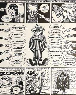 Peter Bagge - 39 X 31 Cm. | Neat Stuff #3 - Peter Bagge - Openings Page - Exemplaire unique - (1985) | Catawiki