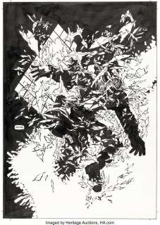 Miller, Frank - Frank Miller Shadowman #4 Unity Chapter 6 Cover Original Art (Valiant, 1992)....