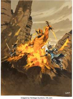 Vincent Dutrait Pathfinder Companion Legacy of Fire Player’s Guide Illustration Cover Original Art (2009).... | Heritage