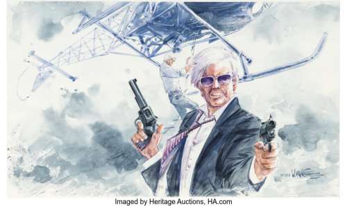 Vance, Willliam - Willliam Vance Bruno Brazil, La Nuit des Chacals #5 Cover Original Art (Le Lombard, 1998)....