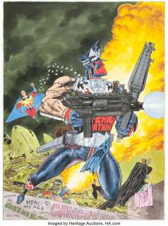 O‘Neill, Kevin - Kevin O‘Neill Marshal Law Tome #1 Cover Original Art (Zenda, 1989)....