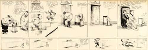Herriman, George - George Herriman The Dingbat Family/Family Upstairs/Krazy Kat Daily Comic Strip Original Art (King Features Syndica...