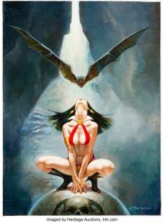 Sanjulian (Manuel Perez Clemente) | Sanjulian (Manuel Perez Clemente) - Vampirella Painting Original Art (undated).... | Heritage