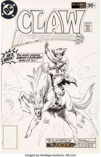Kubert, Joe - Joe Kubert Claw the Unconquered #10 Cover Original Art (DC, 1978). ...